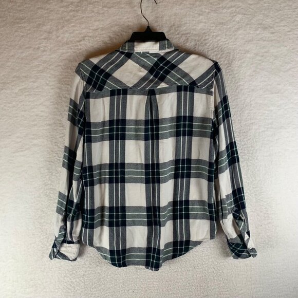 Rails Hunter White Admiral Pine Women's Plaid Button Up Long Sleeve Shirt S 9159 - Picture 6 of 8